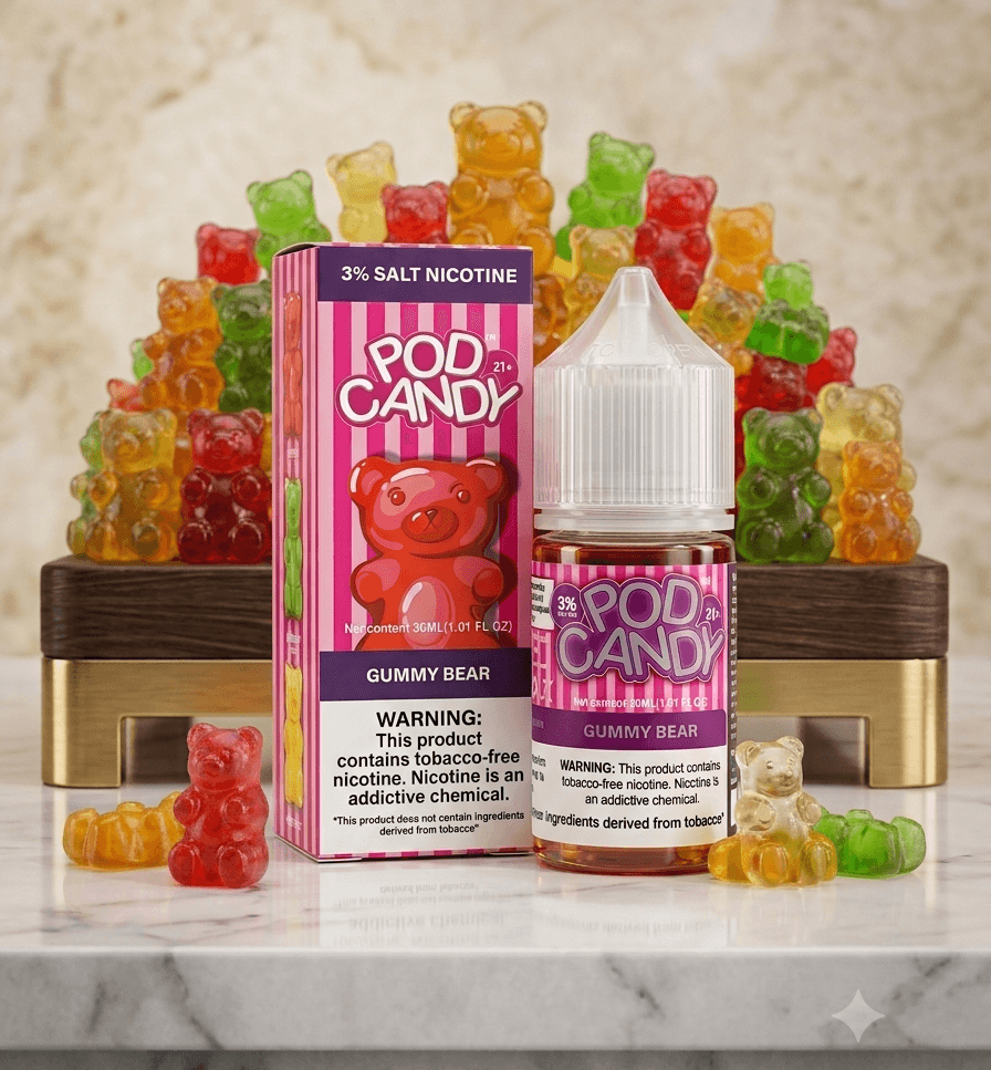 سالت نیکوتین پاد کندی 10 میلیلیتر طعم آدامس خرسی | Pod Candy Bear Gum